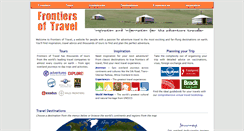 Desktop Screenshot of frontiersoftravel.com